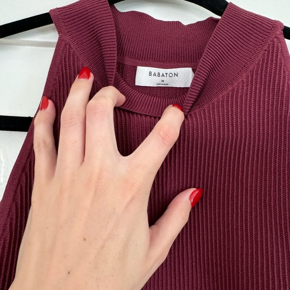 Babaton Red High Neck Tank - M - Picture 2 of 3